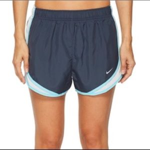 Nike Dri-Fit Gray and Blue Running Shorts